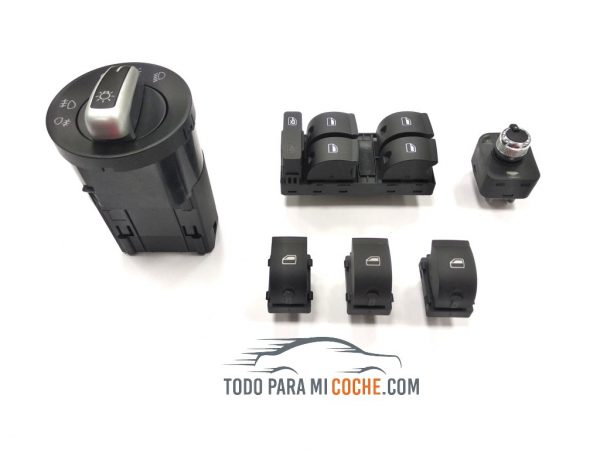 kit botones juego audi a4 b6 b7 8e exeo mando luces (4)