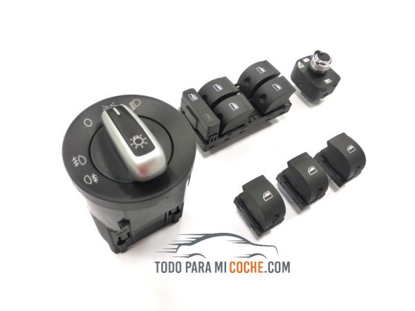 kit botones juego audi a4 b6 b7 8e exeo mando luces (5)