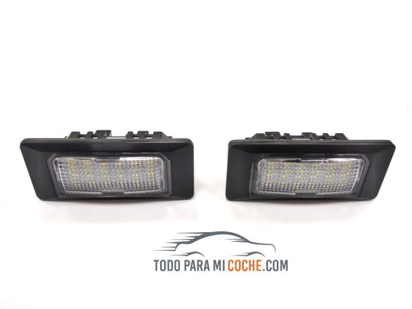 led para audi luz de matricula canbus homologada