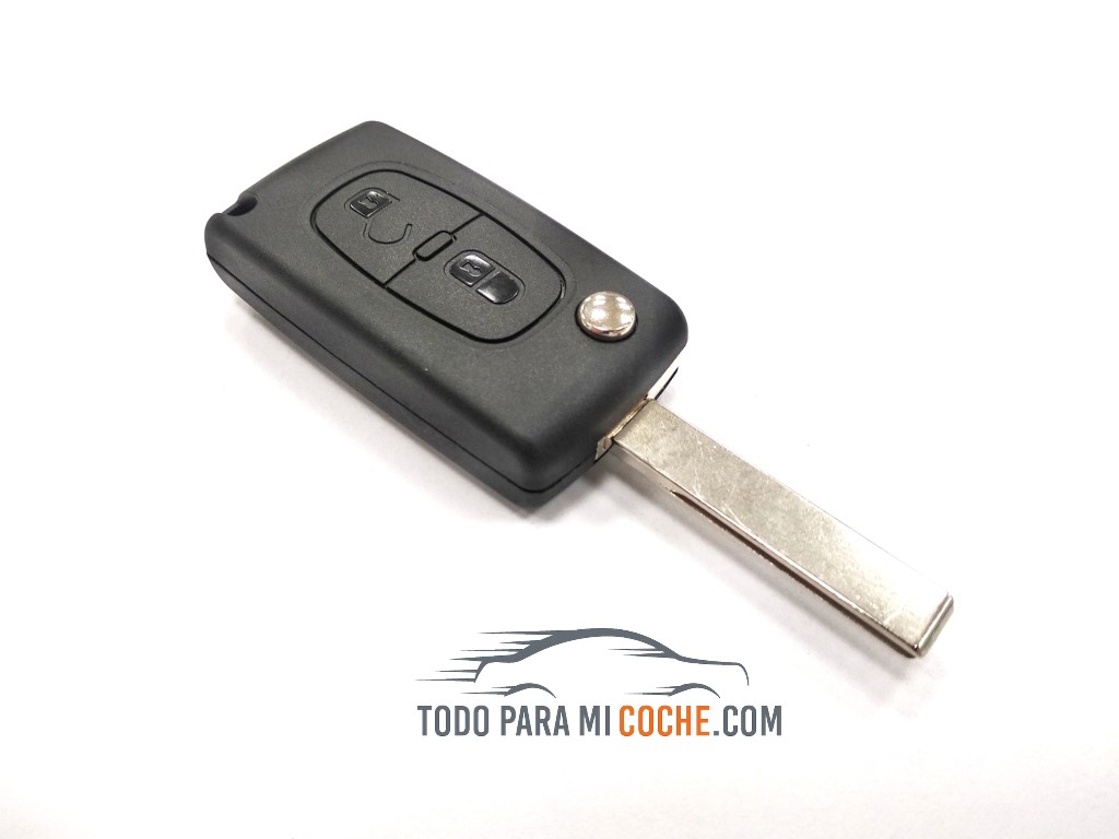 Llave Carcasa Peugeot 207 307 406 407 + 2 Pulsadores Switch
